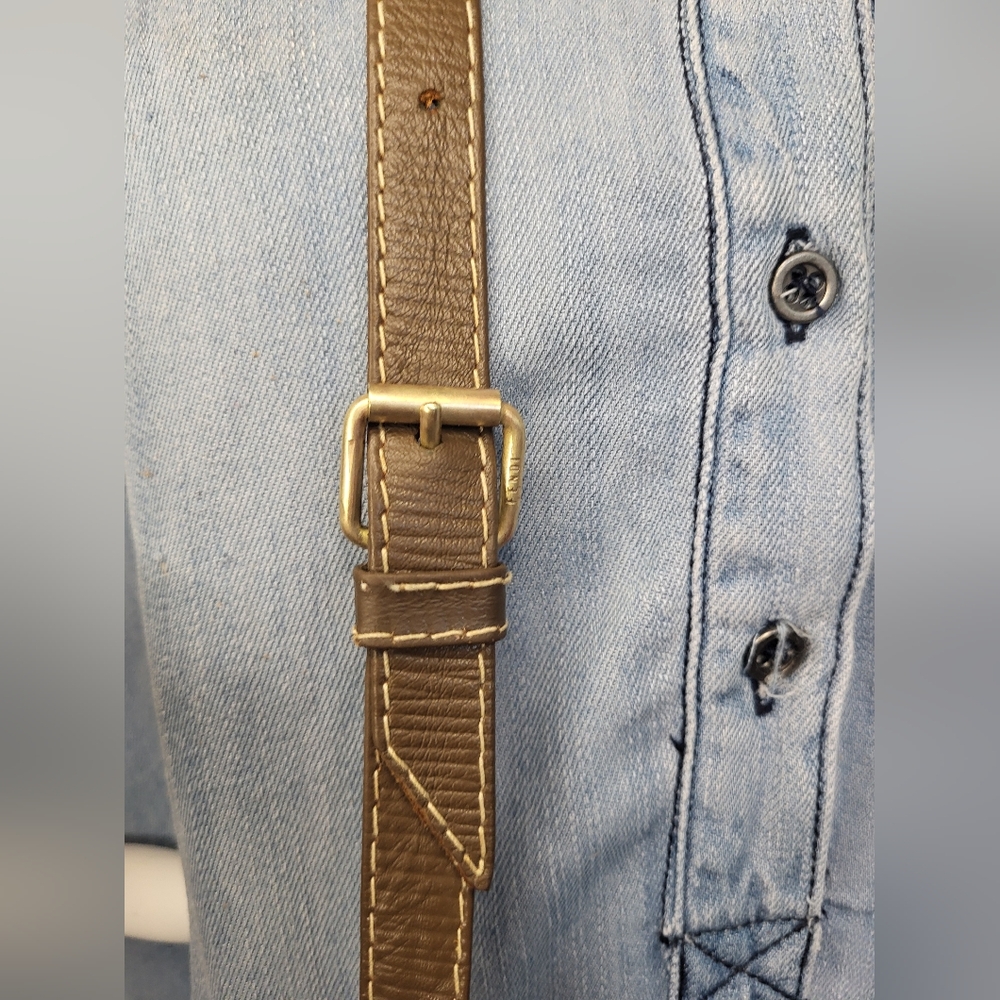 Fendi Tan and Brown Fringe Crossbody Bag - Picture 8 of 16